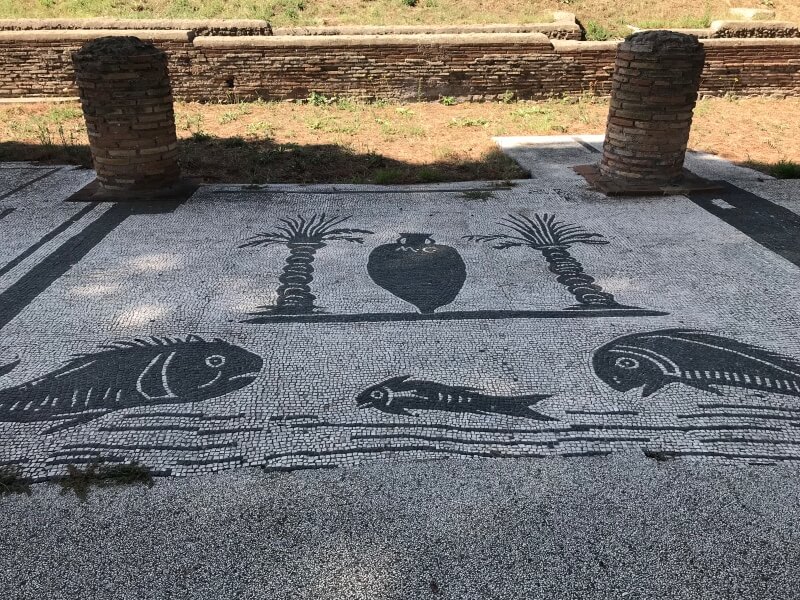Mosaic in Ostia Antica