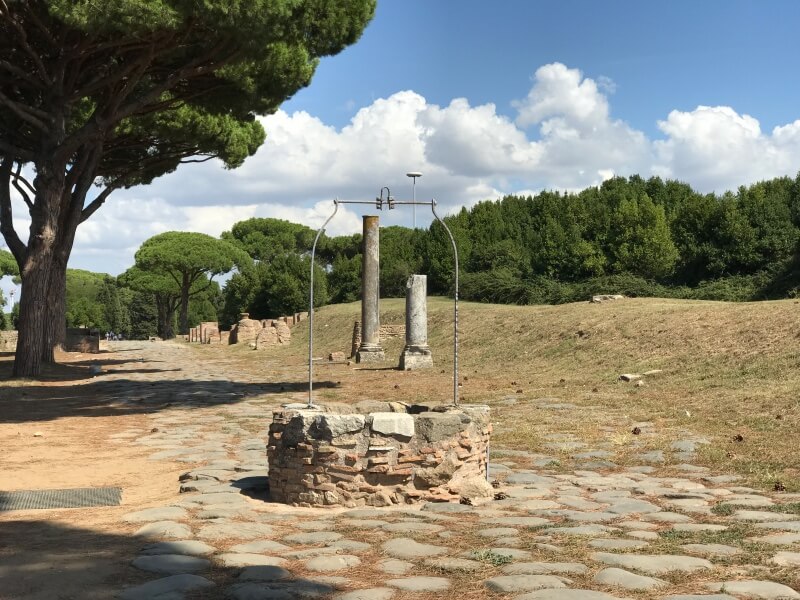 Well in the middle of Ostia Antica