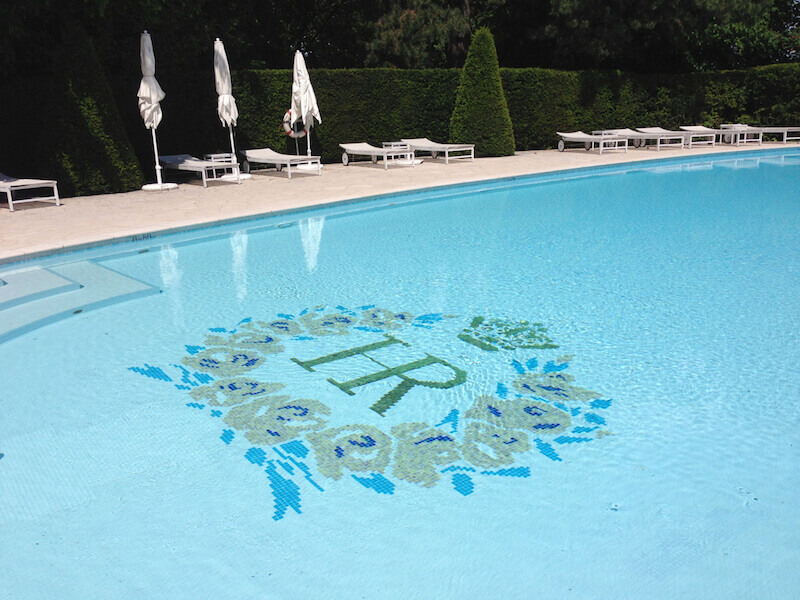 Pool of Hotel Royal in Evian, France