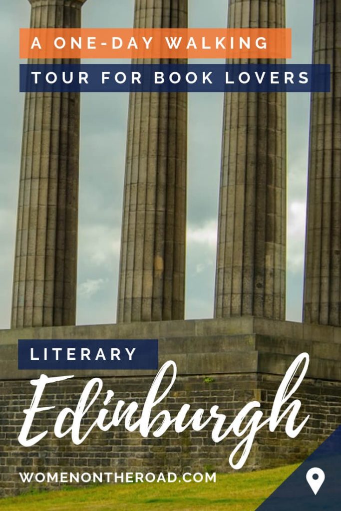 A one-day walking tour for book lovers in Edinburgh pin