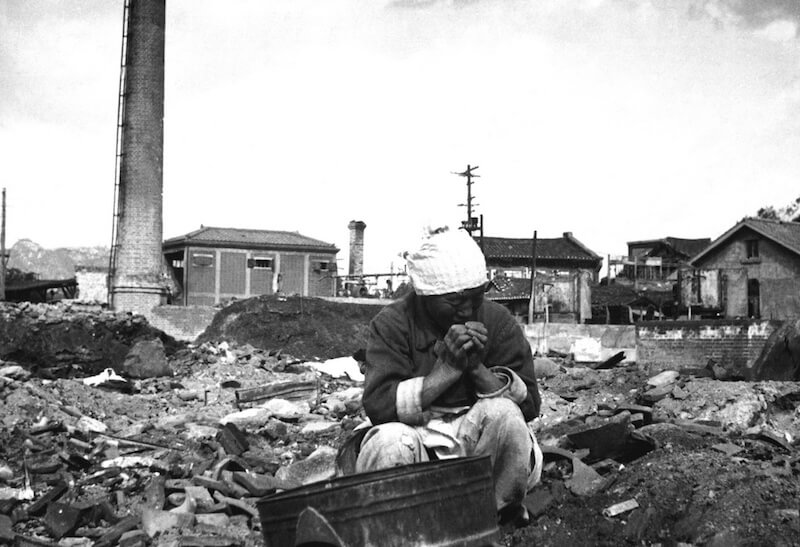 South Korea - war in the 1950s, historical photo