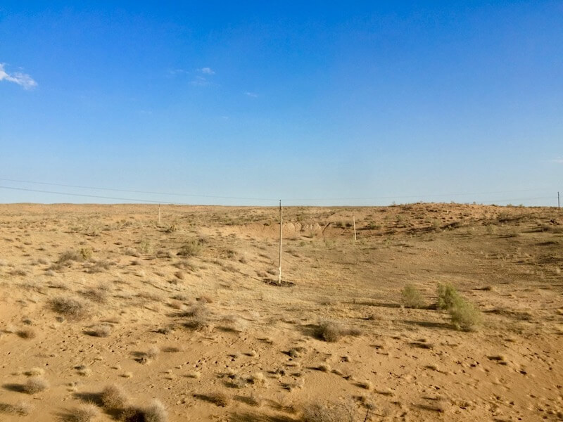 Tourism desert in Uzbekistan
