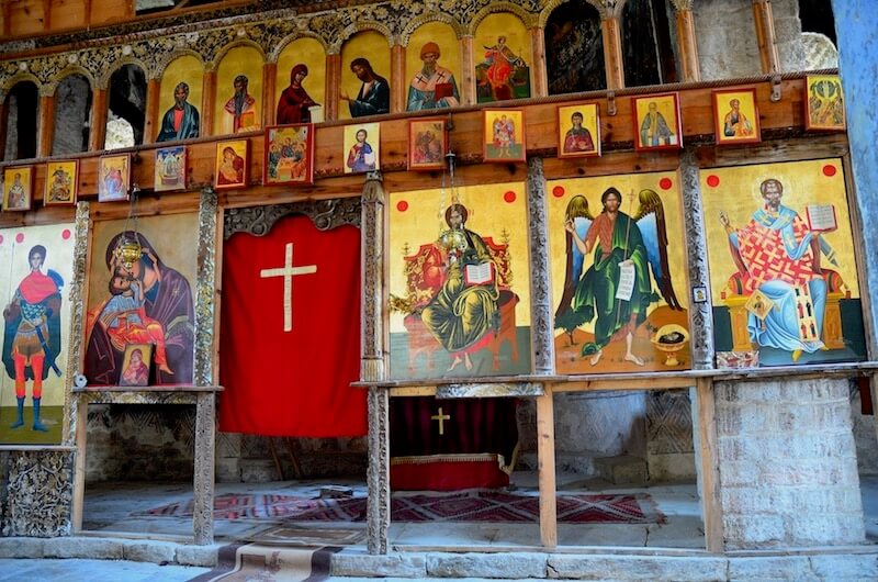 Religious Icons at Voskopoje, Albania