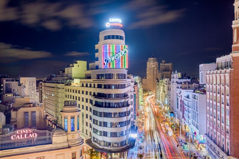 Gran Via, Madrid