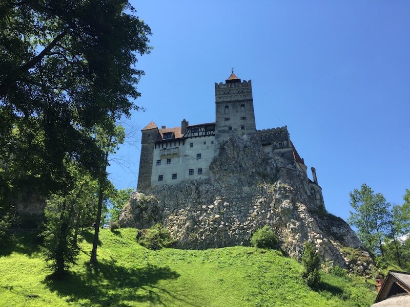 Not a haunted ghost nor ghost sightings at Bram Castle, Transylvania