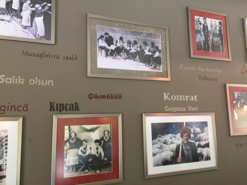 Pictures on the wall of Propaganda Cafe
