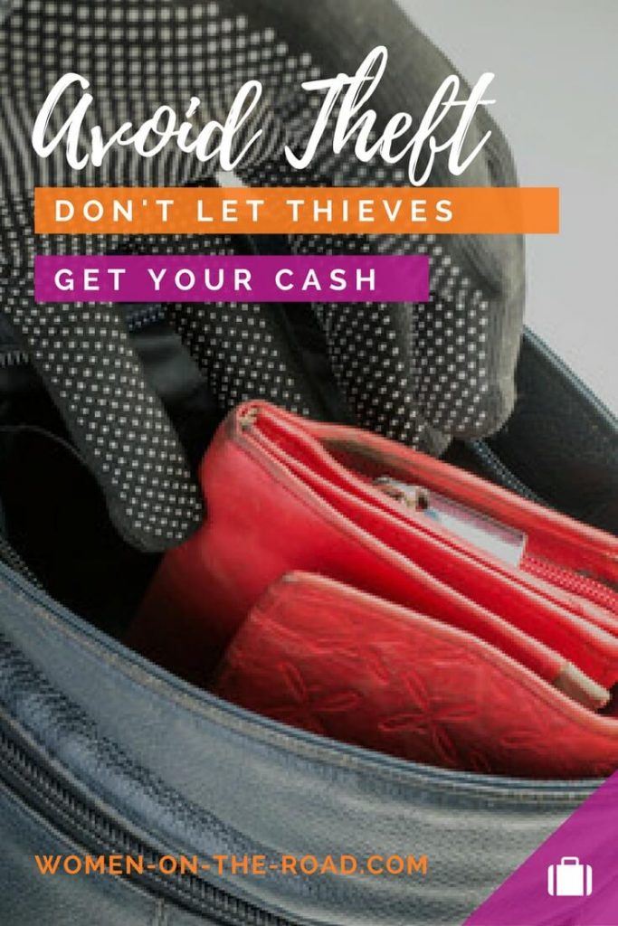 Avoid theft travel and pickpockets by using a travel money belt - pin