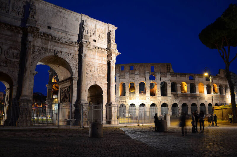 Colosseum at night