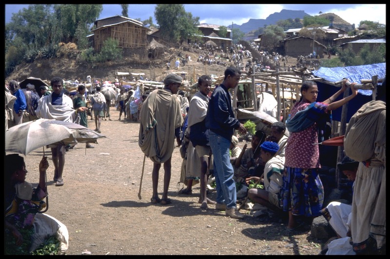 RTW travel - market in Lalibela, Ethiopia