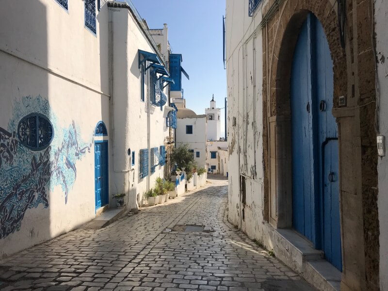 Winding streets of Sidi Bou Said