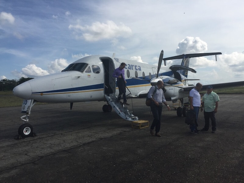 Small plane in Colombia - working to overcome flying fear
