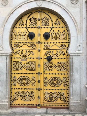 Yellow Tunisian door