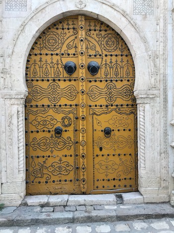 Yellow Tunisian door
