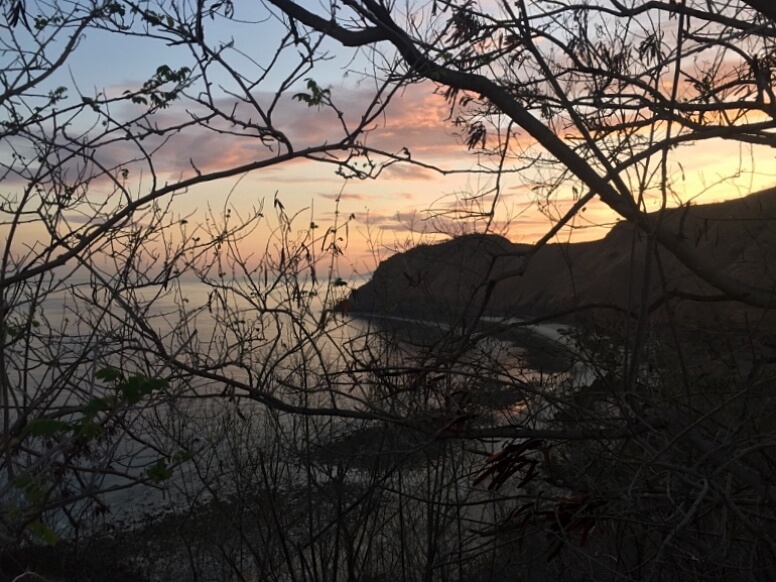 Sunset behind Cristo Rei, Dili