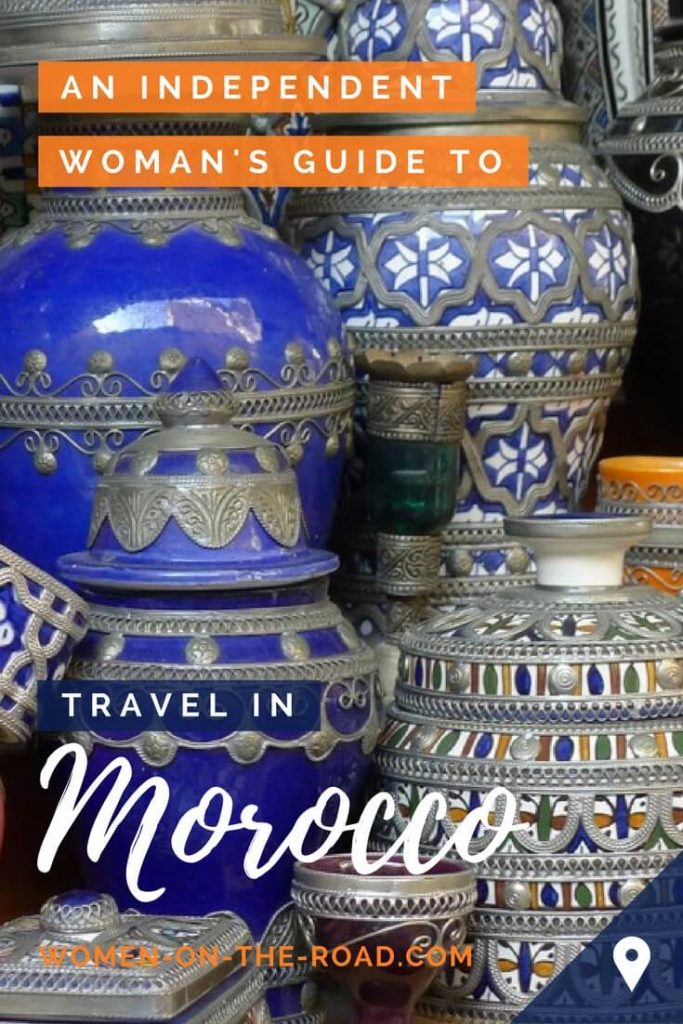 Morocco solo female travel pin