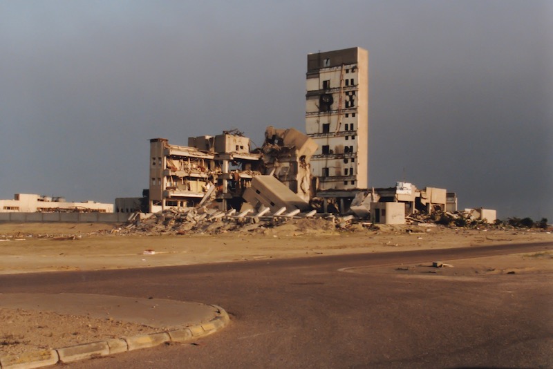 Kuwait war - destroyed buildings