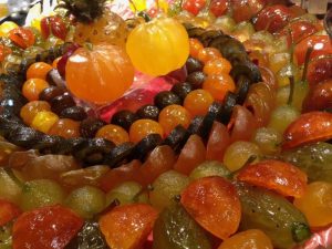 Candied fruit at Les Halles Paul Bocuse in Lyon