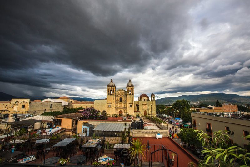 View of city of Oaxaca, Mexico