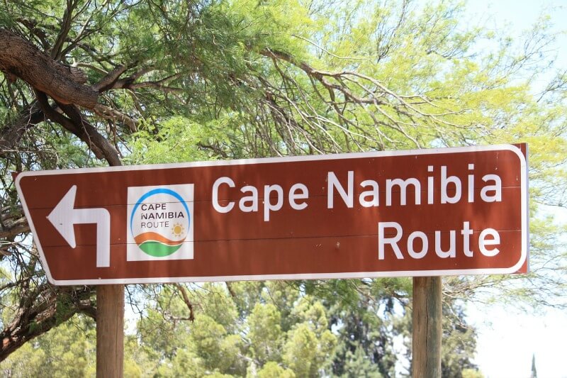 South Africa road sign