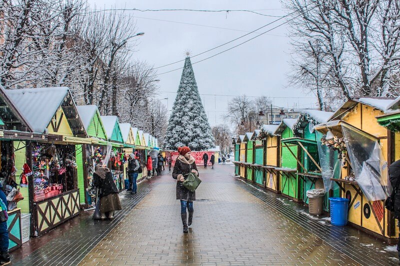 Christmas market in Ukraine