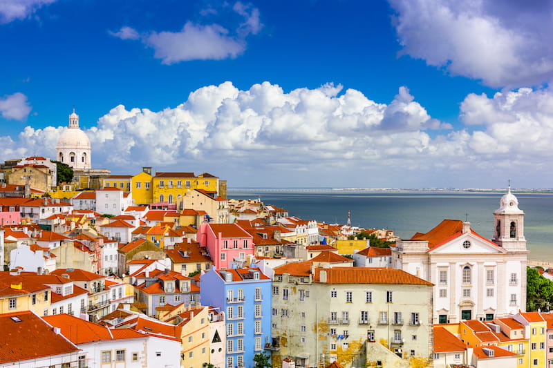 View from a miradouro in Lisbon