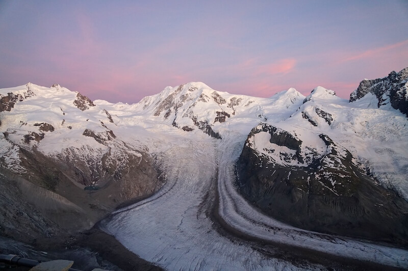 best of Switzerland - view of Gorner Glacier