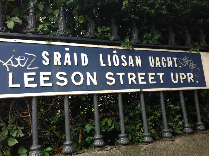 Plenty of things to see in Dublin just by walking around: street signs