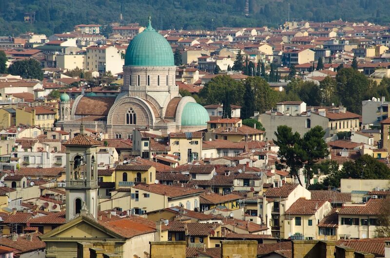 Guide to Florence - dome of the synagogue