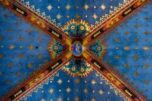 Detail of ceiling of St Mary's