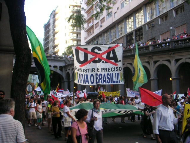 Anti-US demo in Brazil