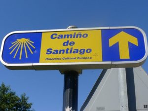 Camino de Santiago sign
