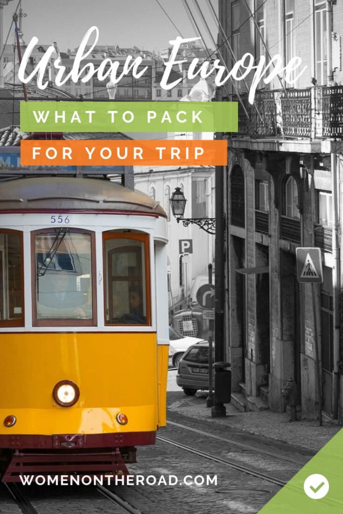 Packing list for Europe Lisbon tram pin