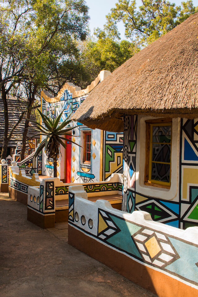 travel Africa - an Ndebele village in South Africa