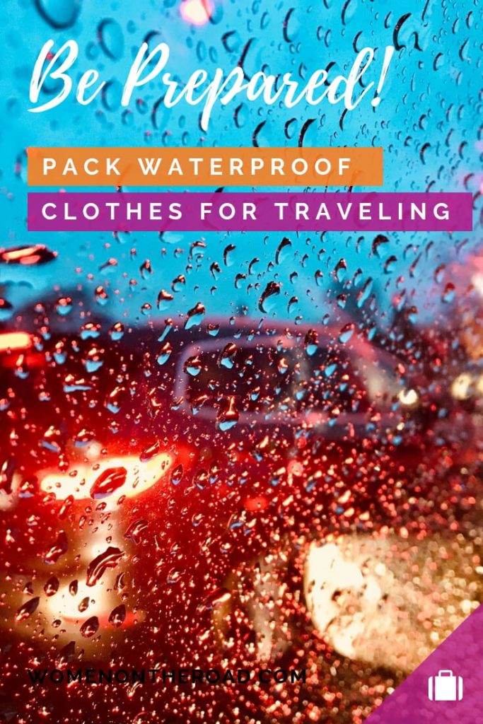 waterproof travel clothes for women pin