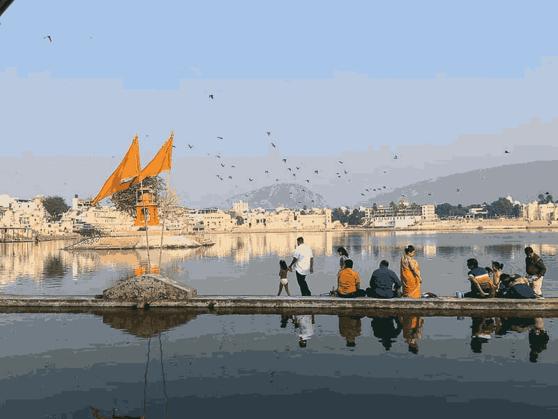 Sacred town of Pushkar, Rajasthan - a favorite for India solo female travel