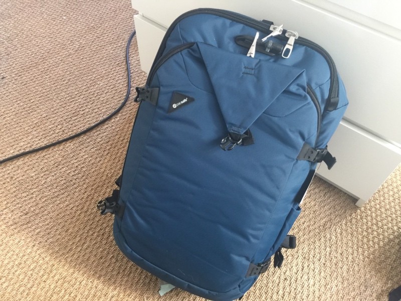 traveling bags - Pacsafe backpack