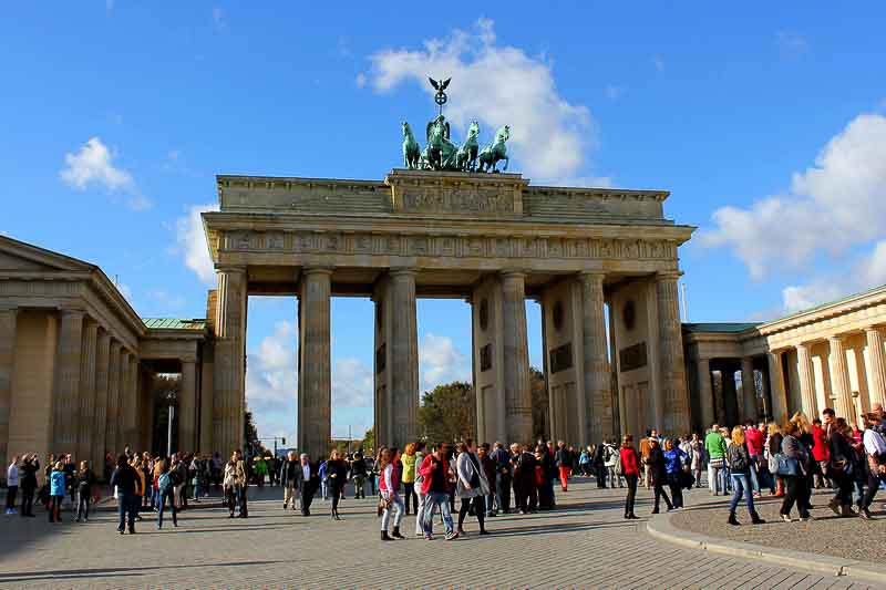 Solo travel Germany: Brandenburg Gate in Berlin