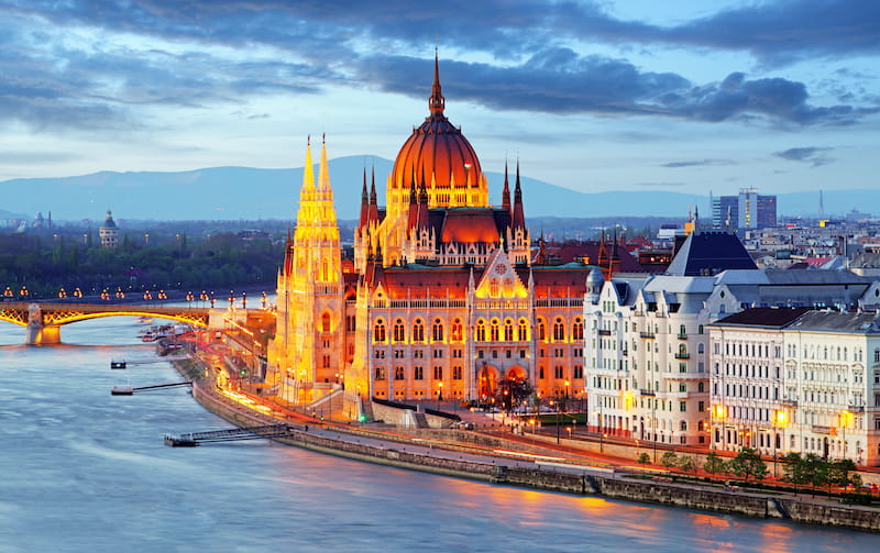 Budapest Parliament at night