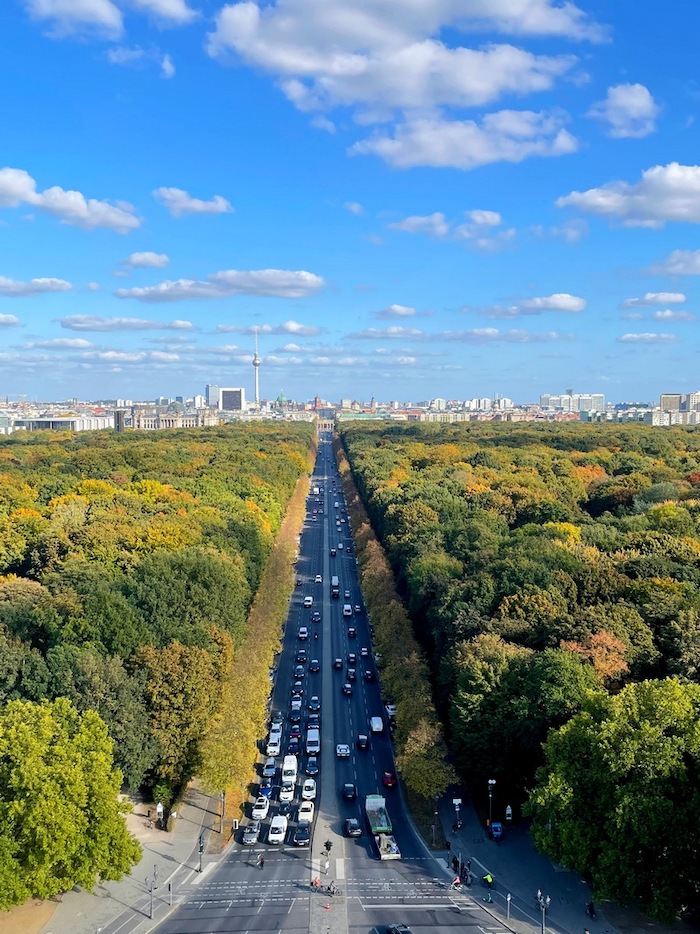 Beautiful view of Berlin from the Victory Column