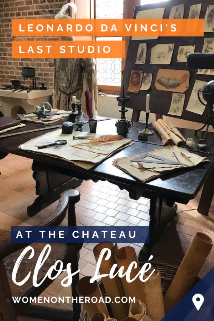 Pin - Chateau du Clos Luce France - studio of Leonardo da Vinci