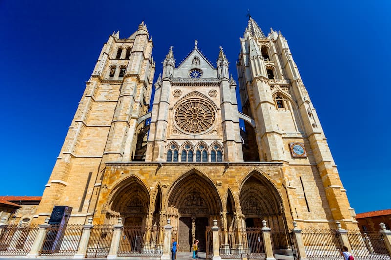 The cathedral of Leon, Spain