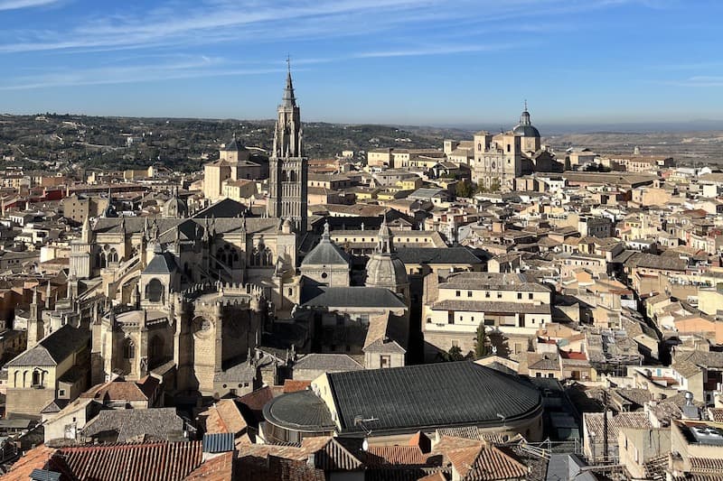 View of the rooftops of Toledo, one of the top cities of Spain