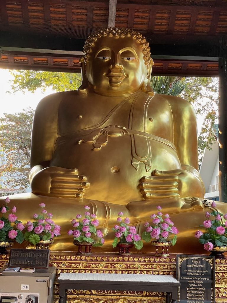 A temple Buddha in northern Thailand