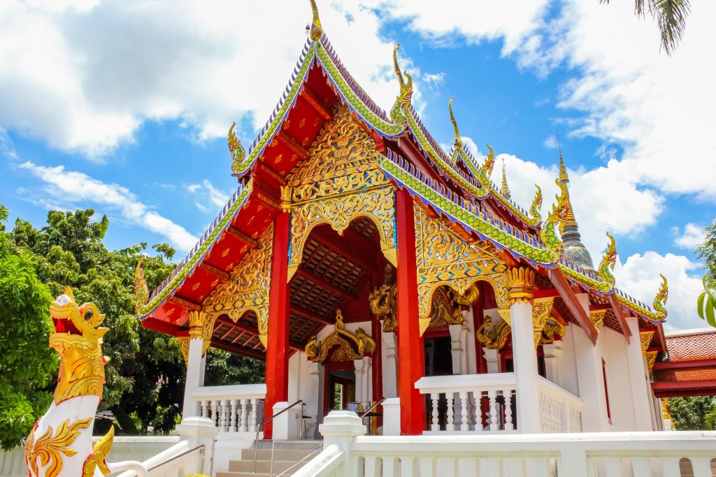 Beautiful temples in Chiang Mai, Thailand