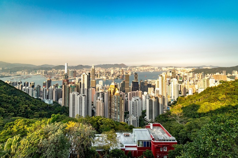 View of Hong Kong from above